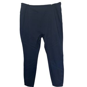 zuda Z Move Ankle-Length Leggings with Seaming Details Pants Navy Blue Size 2X